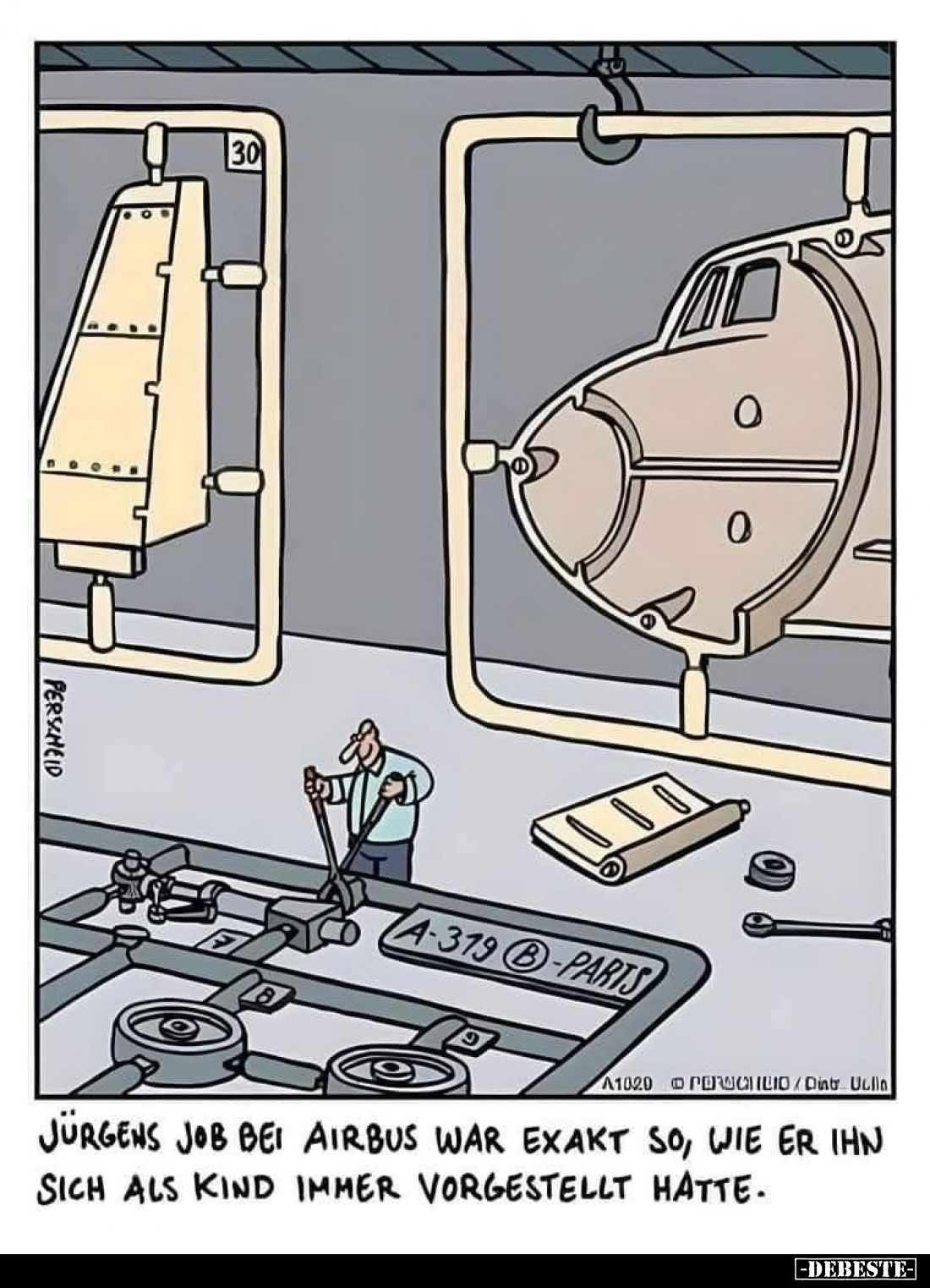 Jürgens Job bei Airbus war exakt so, wie er ihn sich als Kind immer vorgestellt hatte.
