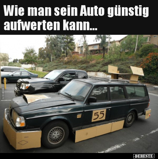 Wie man sein Auto günstig aufwerten kann...