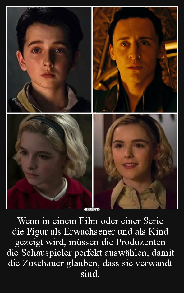 Wenn in einem Film oder einer Serie die Figur als..