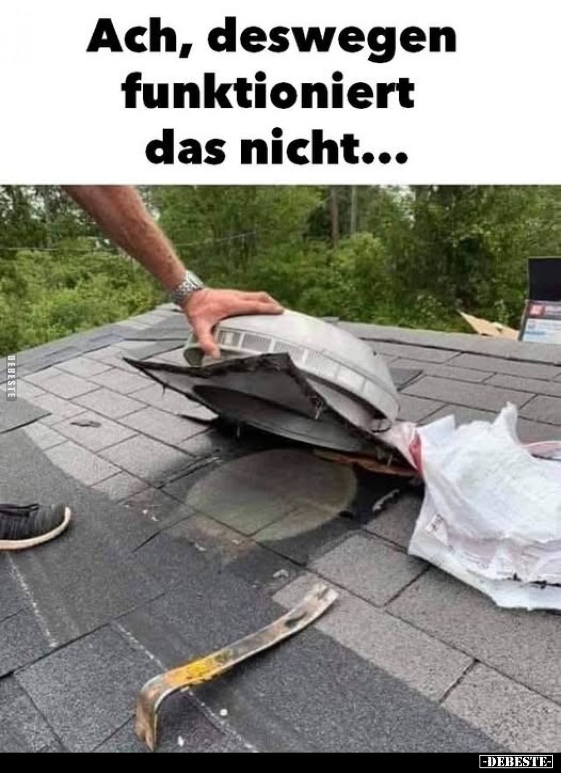 Ach, deswegen funktioniert das nicht...