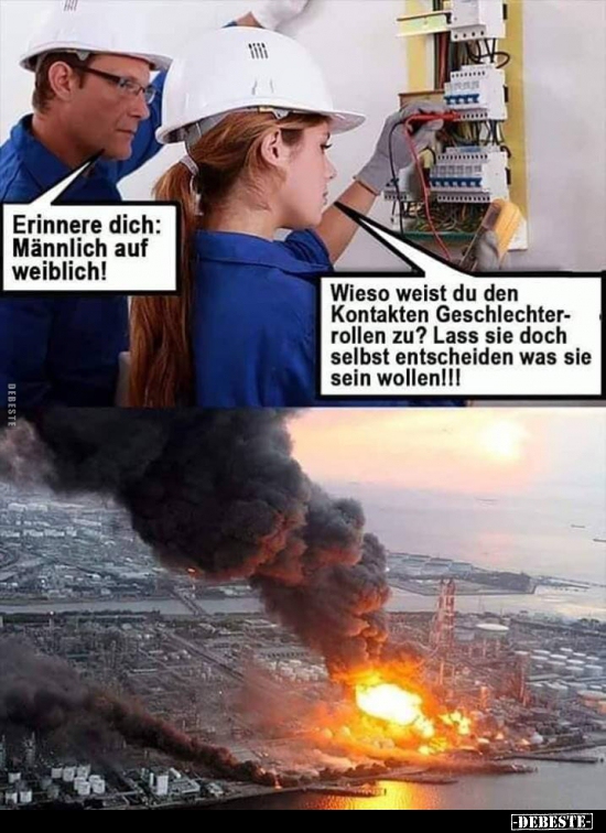 Erinnere dich: Männlich auf weiblich!