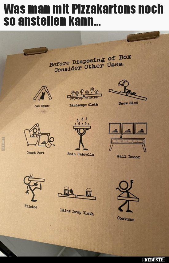 Was man mit Pizzakartons noch so anstellen kann... - Lustige Bilder | DEBESTE.de
