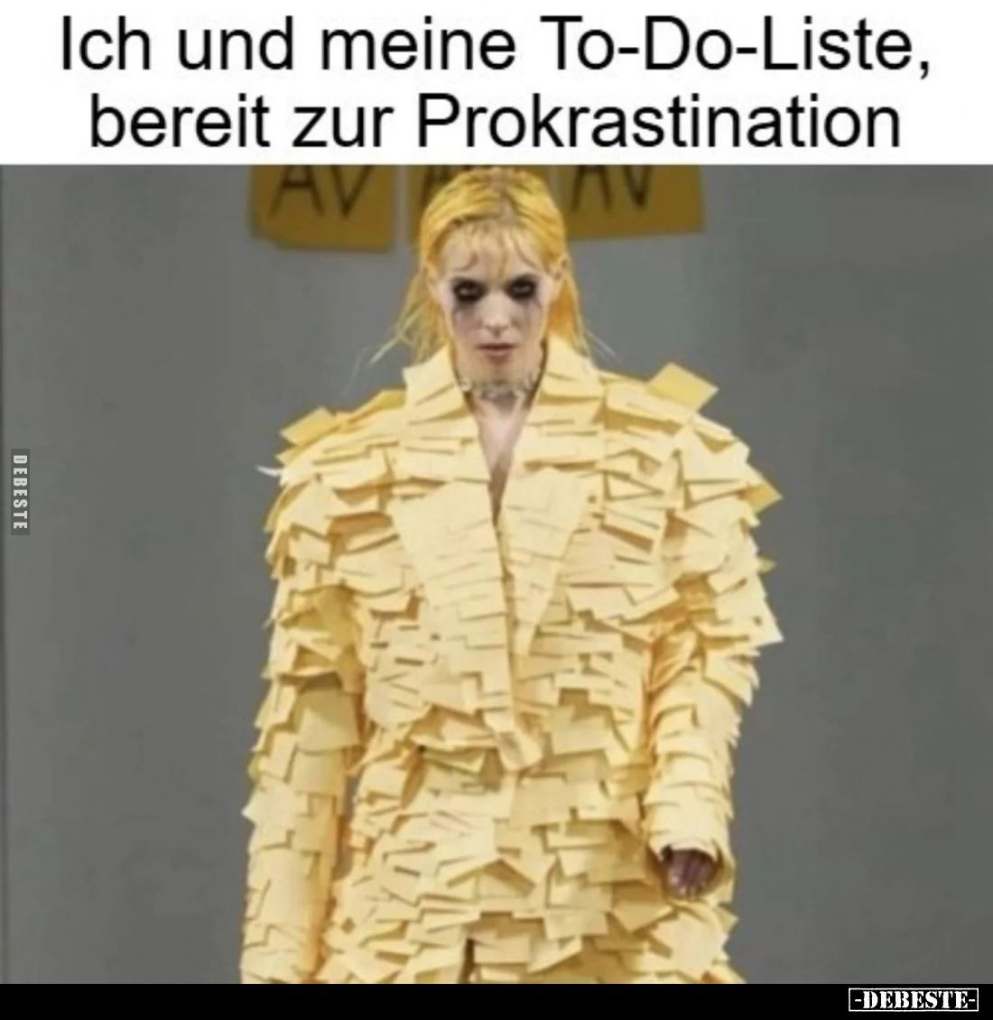 Ich und meine To-Do-Liste, bereit zur Prokrastination.