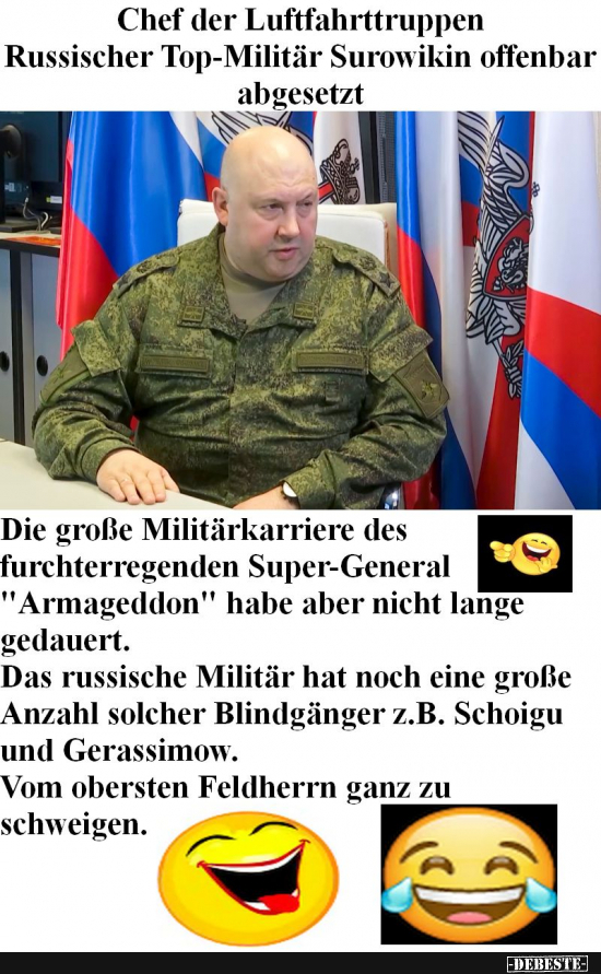 Putin und sein Karnevalsmiliär sorgen für neue Erheiterung - Lustige Bilder | DEBESTE.de