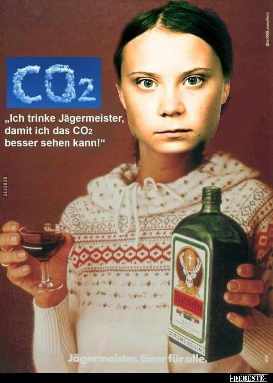 Ich trinke Jägermeister, damit ich das CO2 besser sehen.. - Lustige Bilder | DEBESTE.de