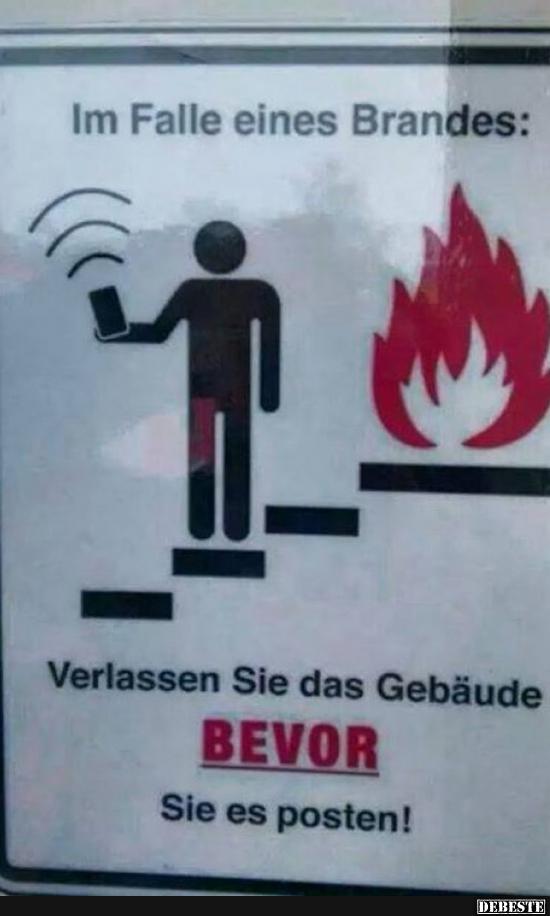 Im Falle eines Brandes..