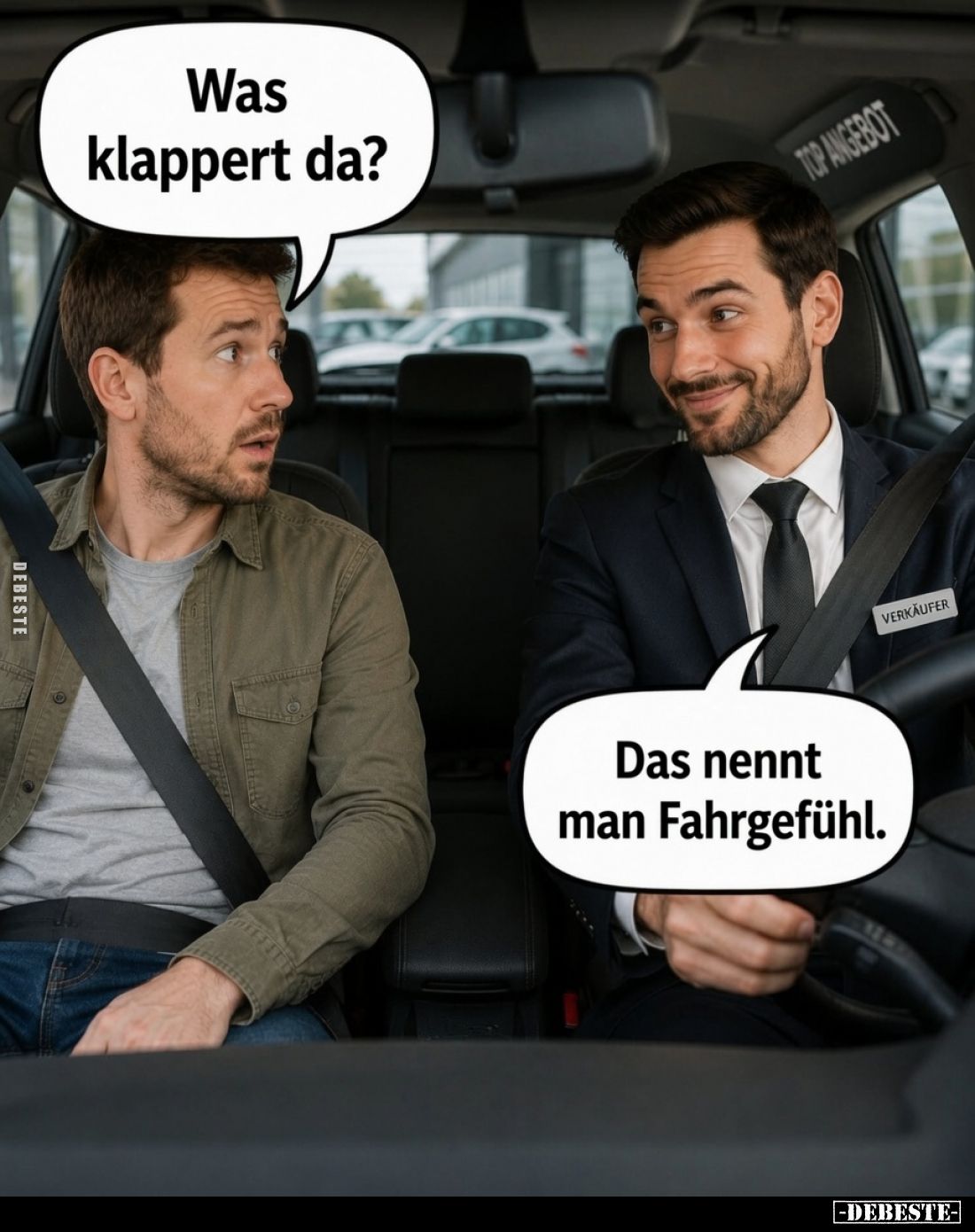 Was klappert da?
-
Das nennt man Fahrgefühl.