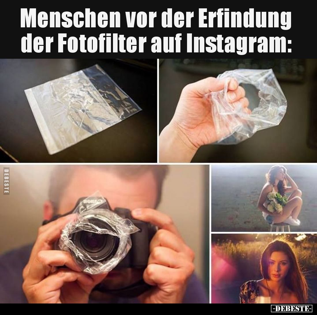 Menschen vor der Erfindung der Fotofilter auf Instagram:
