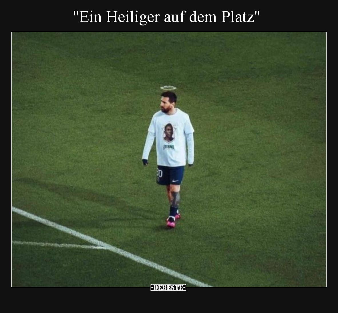 Ein Heiliger auf dem Platz