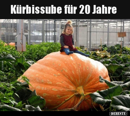 Kürbissube für 20 Jahre..