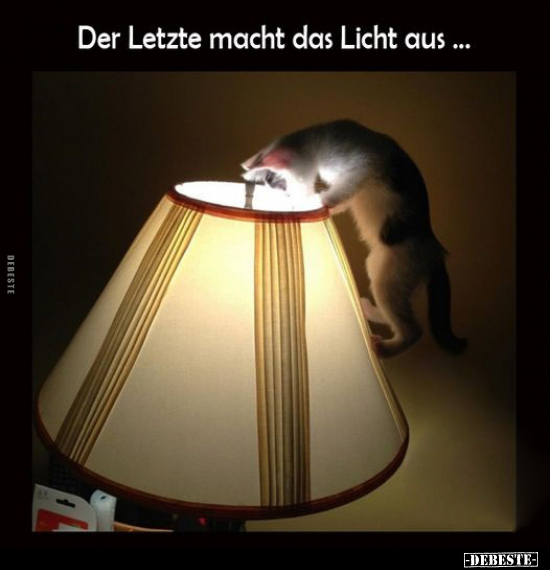 Der Letzte macht das Licht aus.. - Lustige Bilder | DEBESTE.de