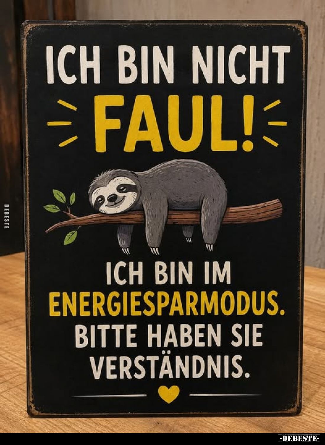 Ich bin nicht
faul!
Ich bin im Energiesparmodus.
Bitte haben sie Verständnis.
