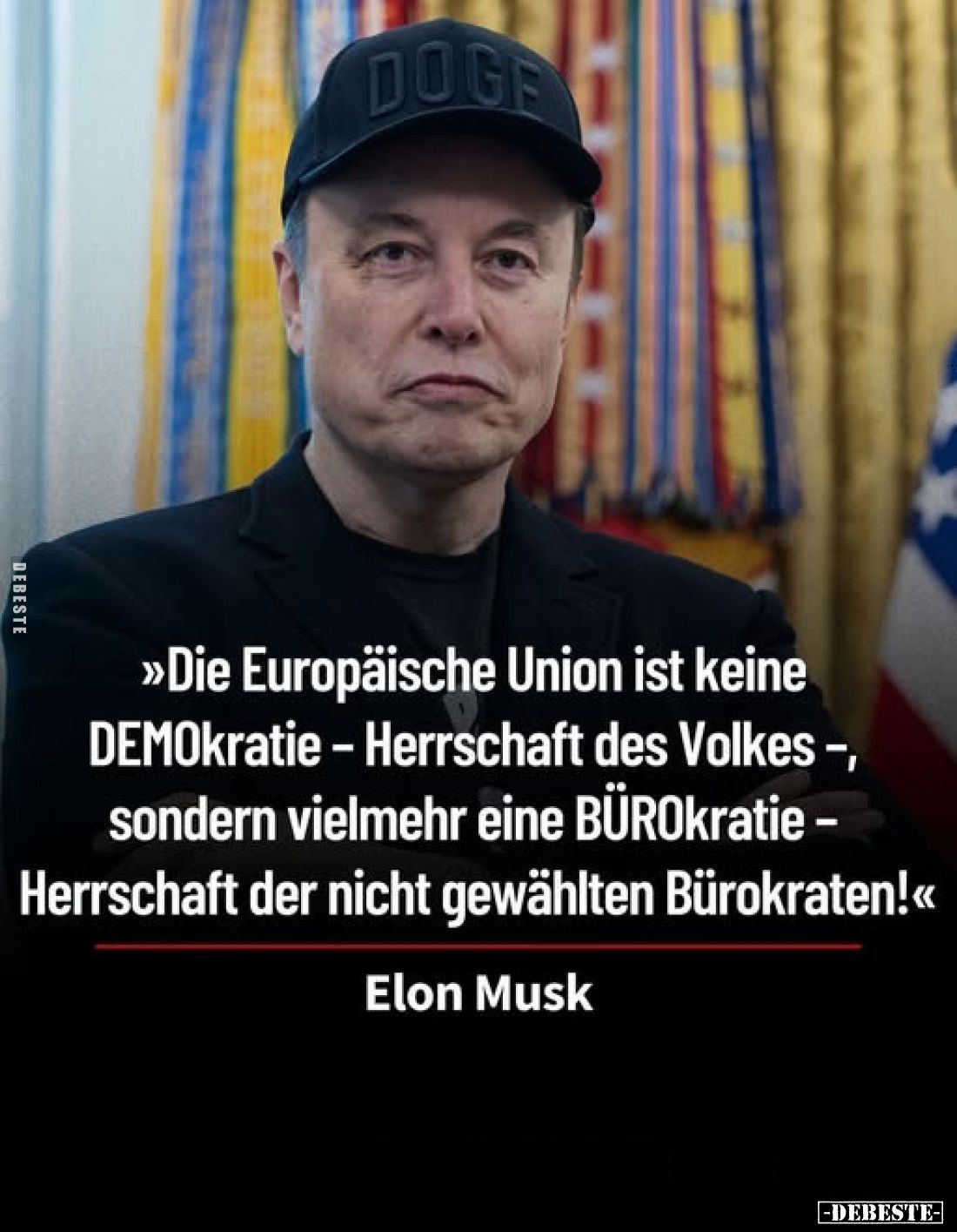 >>Die Europäische Union ist keine DEMOkratie - Herrschaft des Volkes -, sondern vielmehr eine BÜROkratie -Herrschaft de...