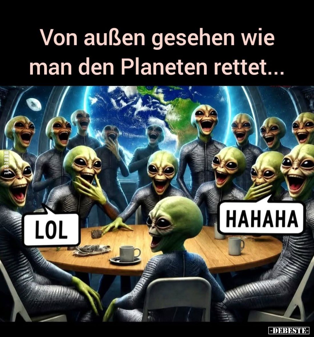 Von außen gesehen wie man den Planeten rettet...