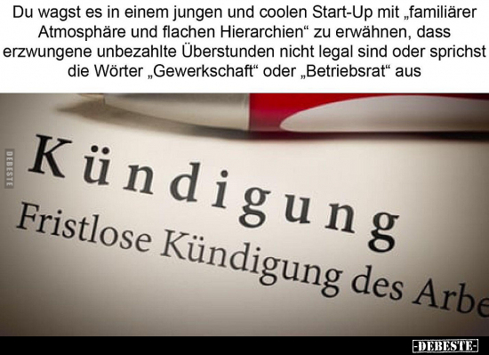 Du wagst es in einem jungen und coolen Start-Up mit.. - Lustige Bilder | DEBESTE.de