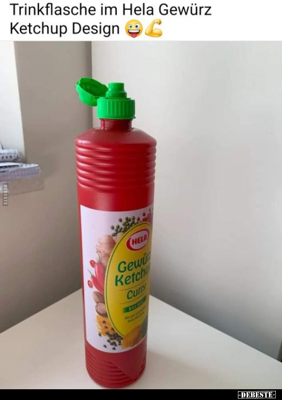 Trinkflasche im Hela Gewürz Ketchup Design.. - Lustige Bilder | DEBESTE.de