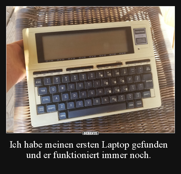 Ich habe meinen ersten Laptop gefunden und er funktioniert..