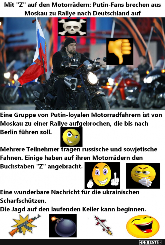 Putins Knalltütentruppe ist wieder unterwegs? - Lustige Bilder | DEBESTE.de
