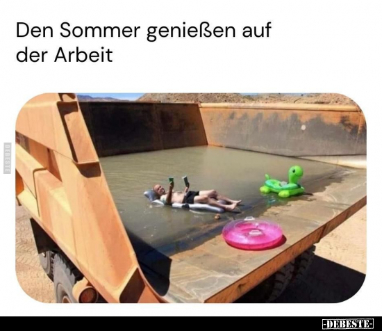 Den Sommer genießen auf der Arbeit.. - Lustige Bilder | DEBESTE.de