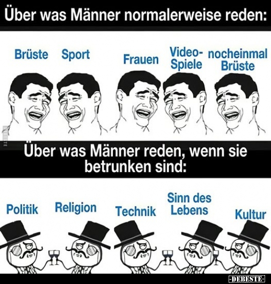 Männer, Reden, Wenn, Betrunken