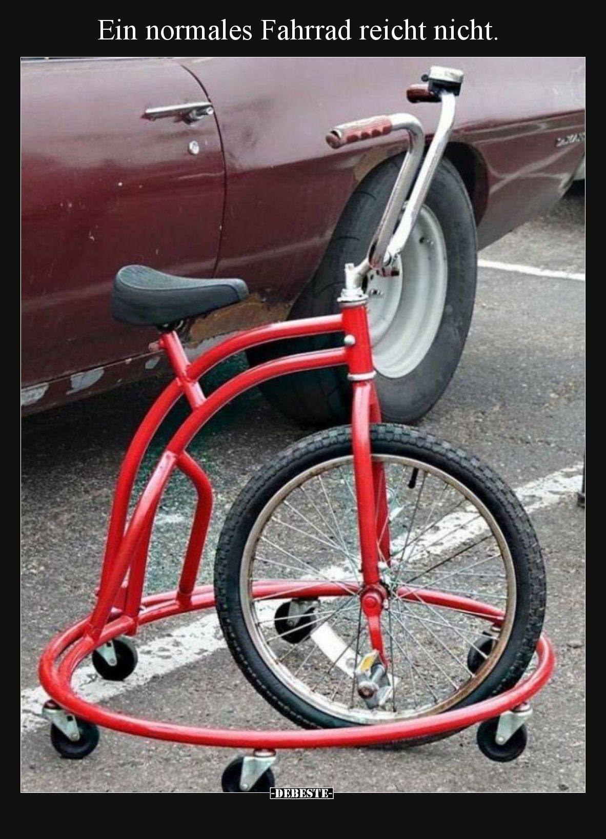 Ein normales Fahrrad reicht nicht.
