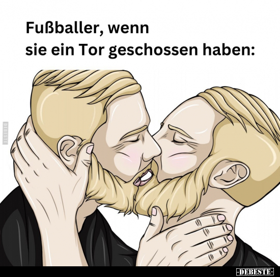 Fußballer, wenn sie ein Tor geschossen haben.. - Lustige Bilder | DEBESTE.de
