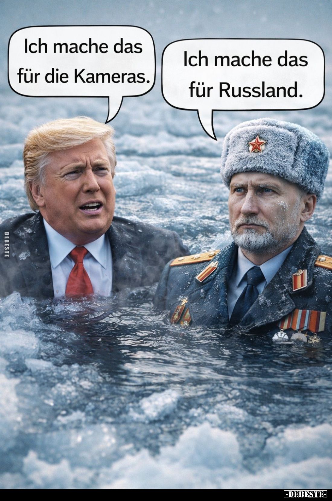 Ich mache das für die Kameras.
Ich mache das für Russland.