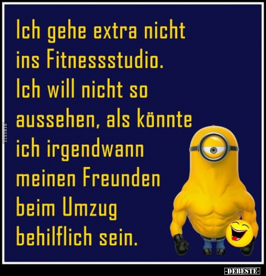 Ich gehe extra nicht ins Fitnessstudio.. - Lustige Bilder | DEBESTE.de