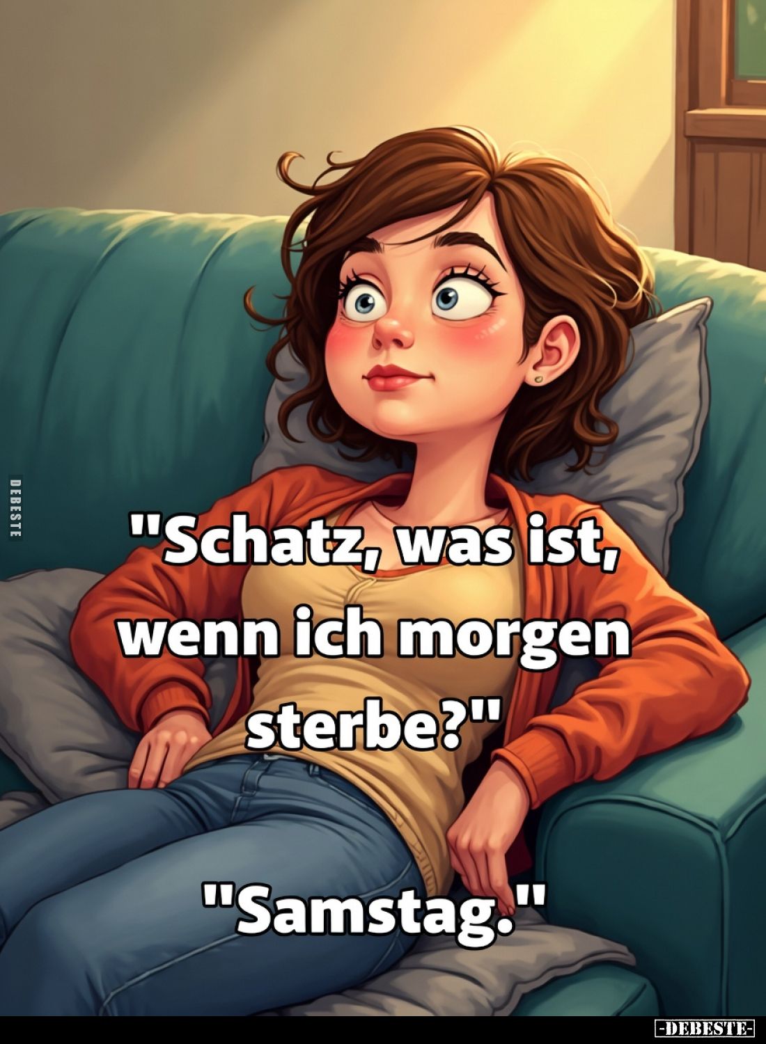 "Schatz, was ist, wenn ich morgen sterbe?".. - Lustige Bilder | DEBESTE.de