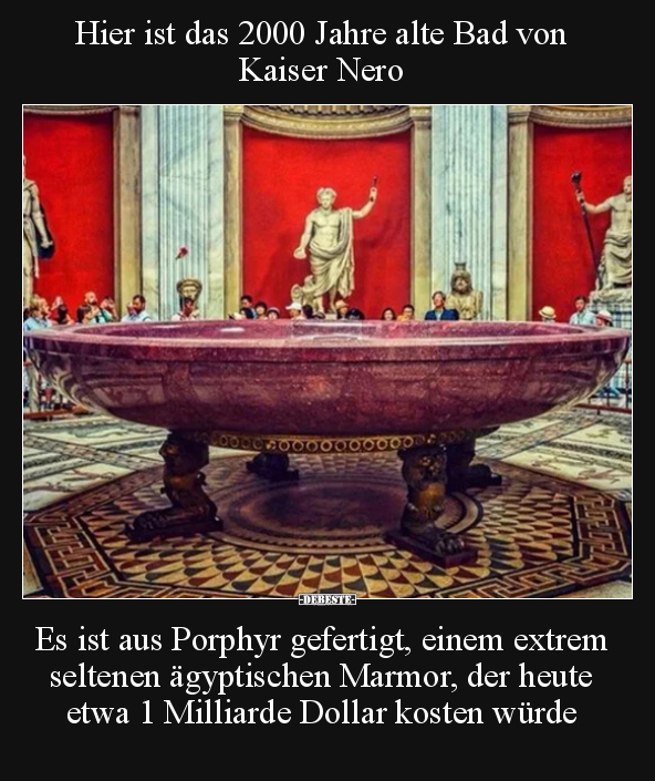 Hier ist das 2000 Jahre alte Bad von Kaiser Nero Es ist.. - Lustige Bilder | DEBESTE.de
