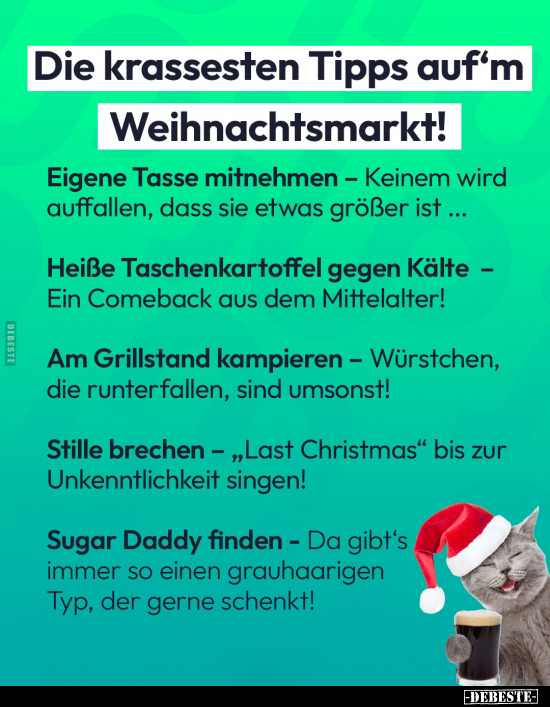 Die krassesten Tipps auf'm Weihnachtsmarkt!.. - Lustige Bilder | DEBESTE.de