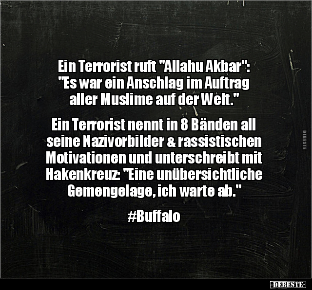 Ein Terrorist ruft "Allahu Akbar": "Es war ein Anschlag im.." - Lustige Bilder | DEBESTE.de