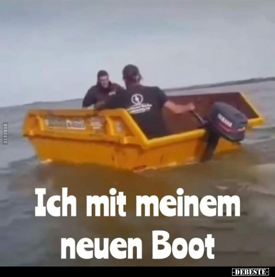 Ich mit meinem neuen Boot.. - Lustige Bilder | DEBESTE.de