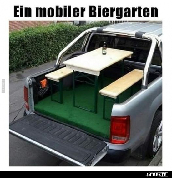 Ein mobiler Biergarten... - Lustige Bilder | DEBESTE.de