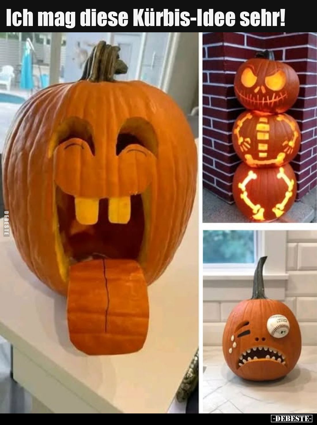 Ich mag diese Kürbis-Idee sehr.