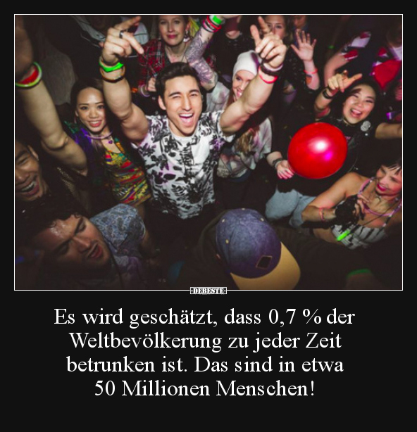 Es wird geschätzt, dass 0,7 % der Weltbevölkerung zu.. - Lustige Bilder | DEBESTE.de
