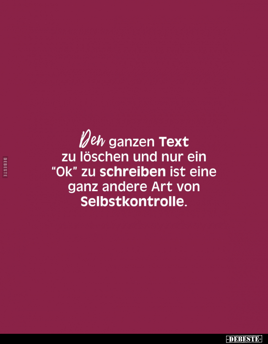 Text, Ganz