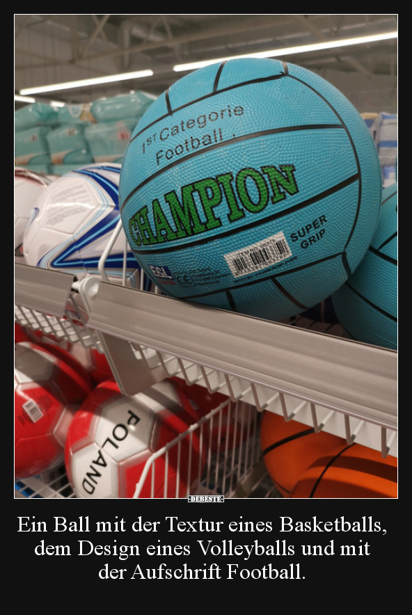 Ein Ball mit der Textur eines Basketballs, dem Design.. - Lustige Bilder | DEBESTE.de