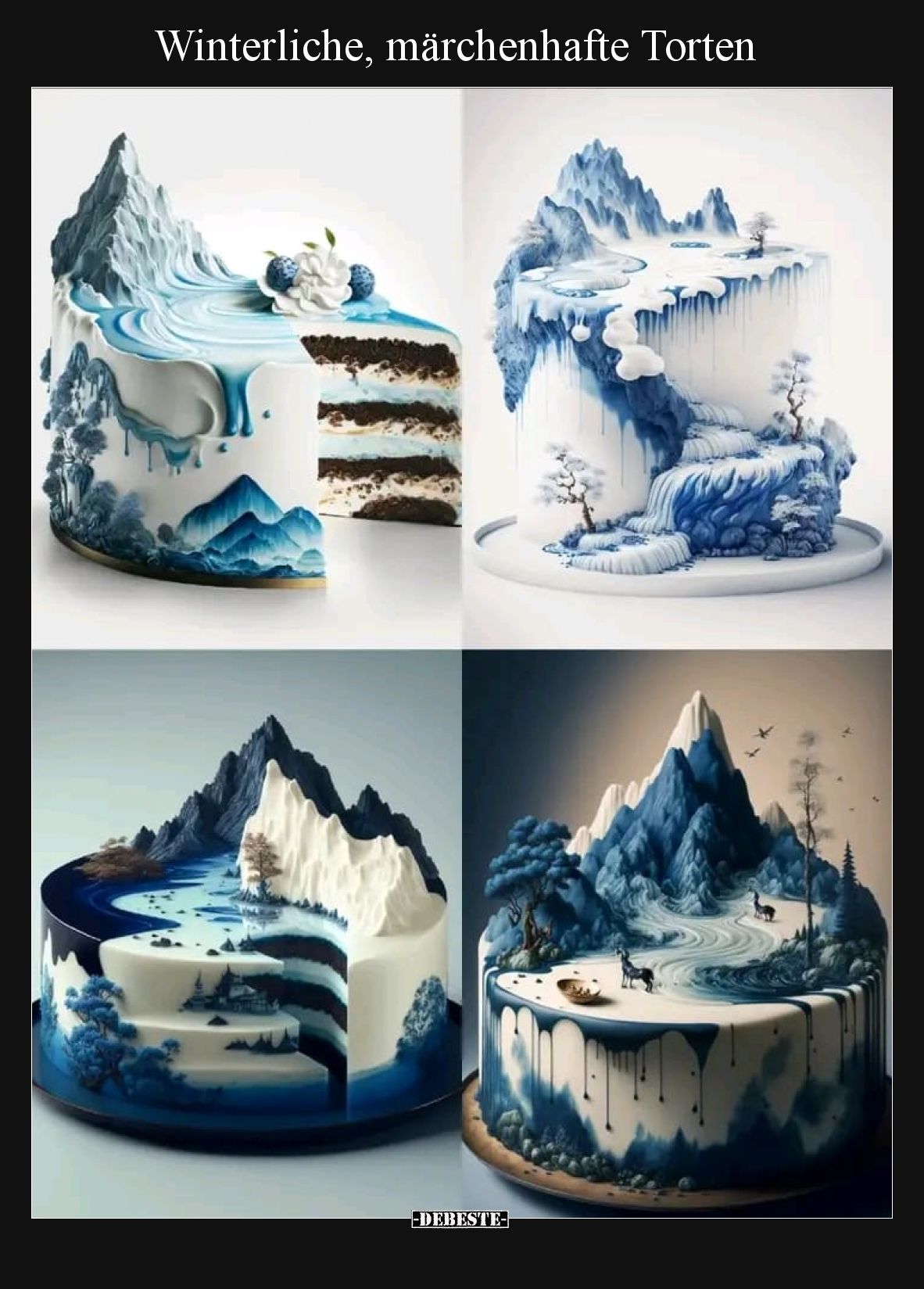 Winterliche, märchenhafte Torten.. - Lustige Bilder | DEBESTE.de