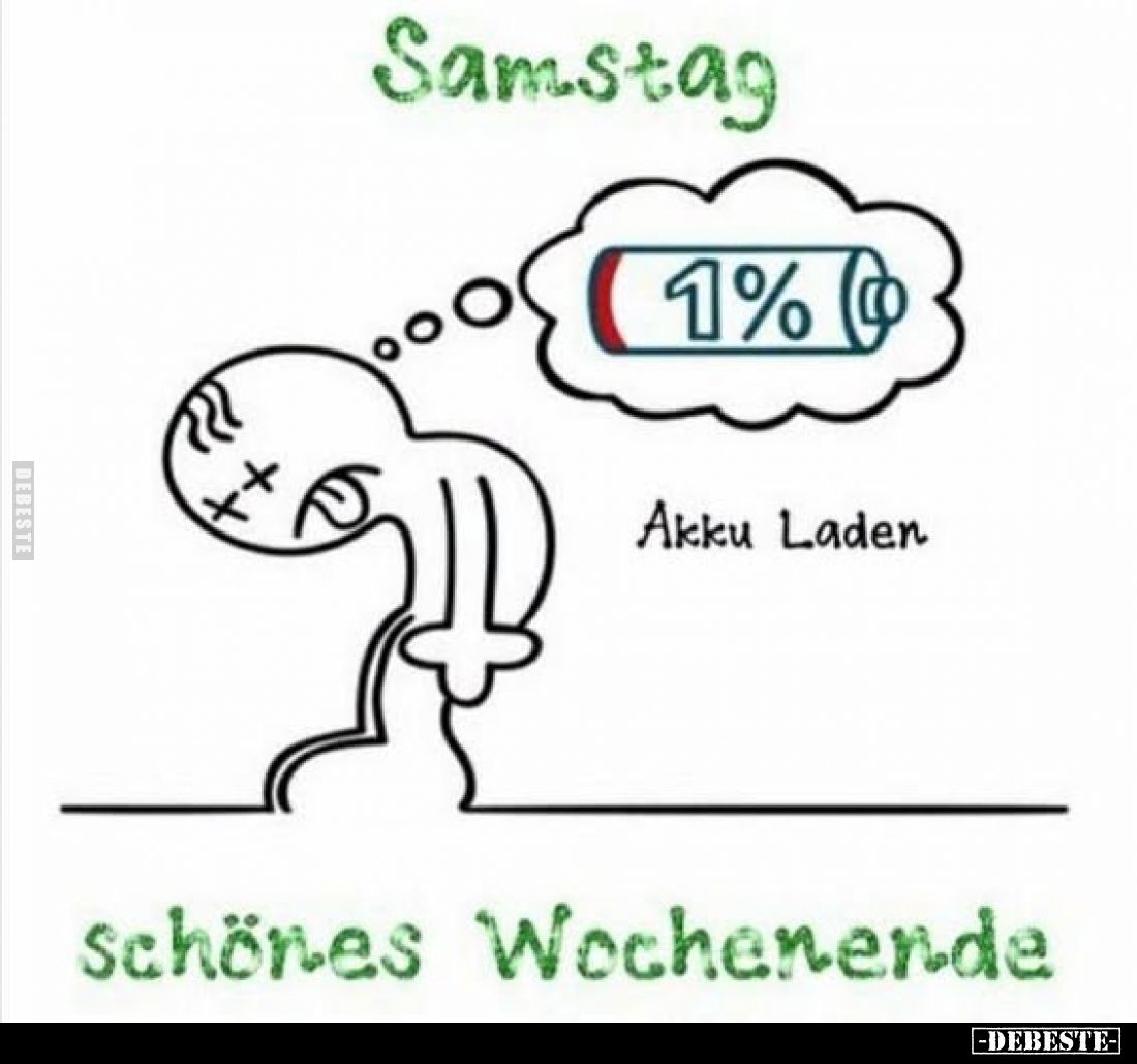 Samstag
-
Akku Laden
-
schönes Wochenende