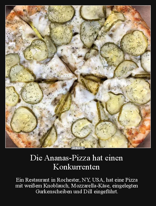 Die Ananas-Pizza hat einen Konkurrenten..