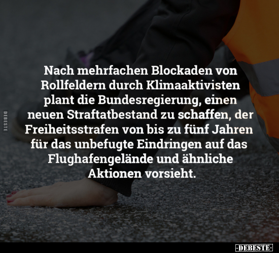 Nach mehrfachen Blockaden von Rollfeldern.. - Lustige Bilder | DEBESTE.de