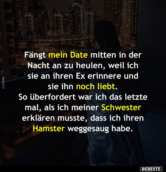 Fängt mein Date mitten in der Nacht an zu heulen.. - Lustige Bilder | DEBESTE.de