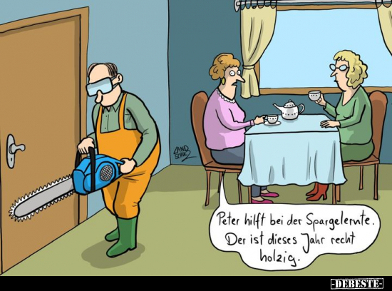 Peter hilft bei der Spargelernte.. - Lustige Bilder | DEBESTE.de