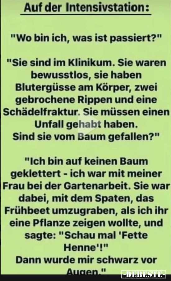 Auf der Intensivstation - Lustige Bilder | DEBESTE.de