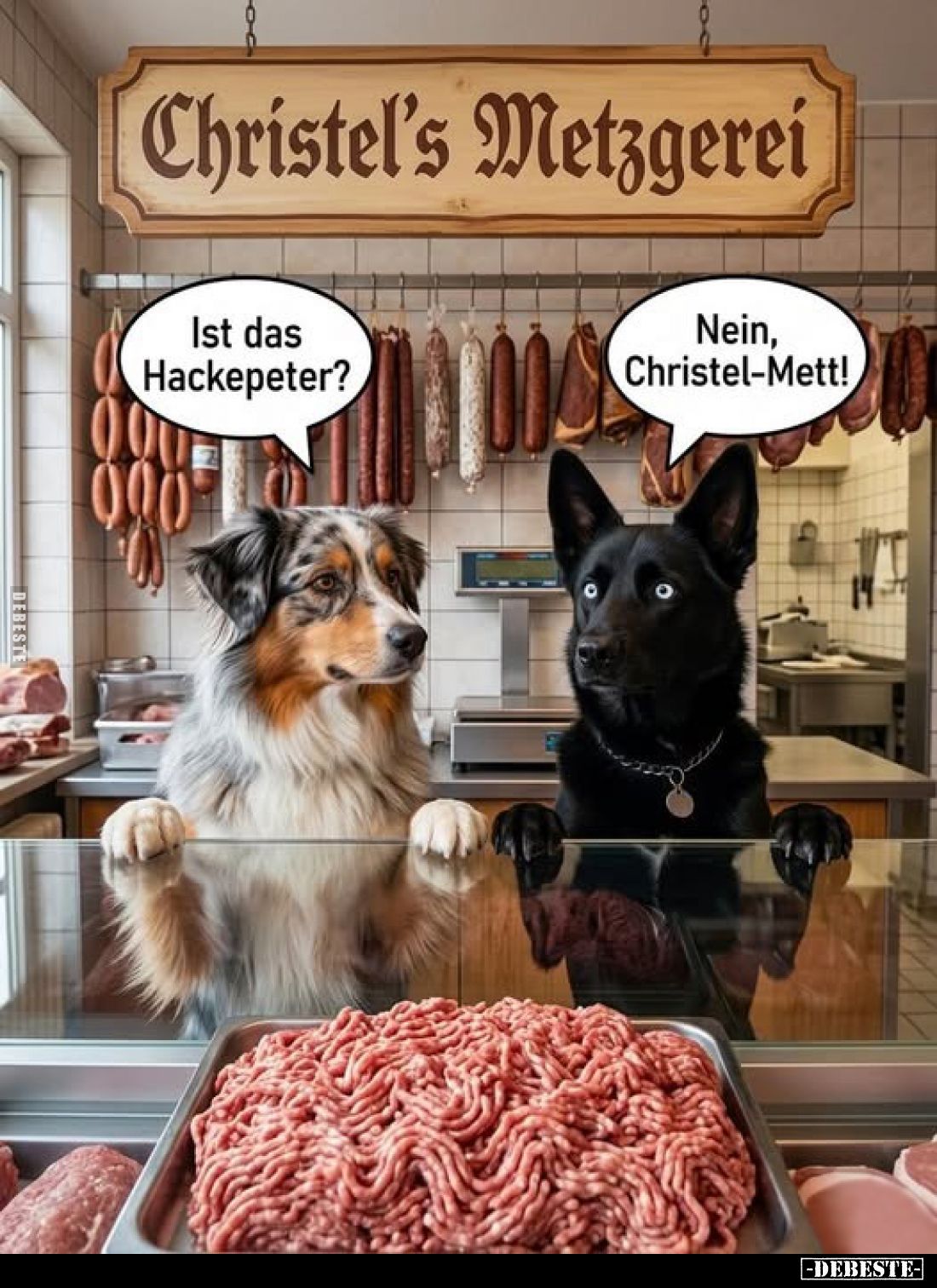 Ist das Hackepeter? Nein, Christel-Mett!.. - Lustige Bilder | DEBESTE.de