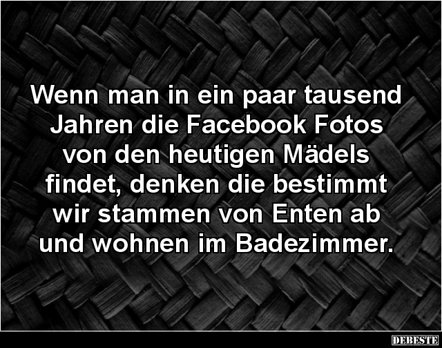 Wenn man in ein paar tausend Jahren die Facebook Fotos.. - Lustige Bilder | DEBESTE.de