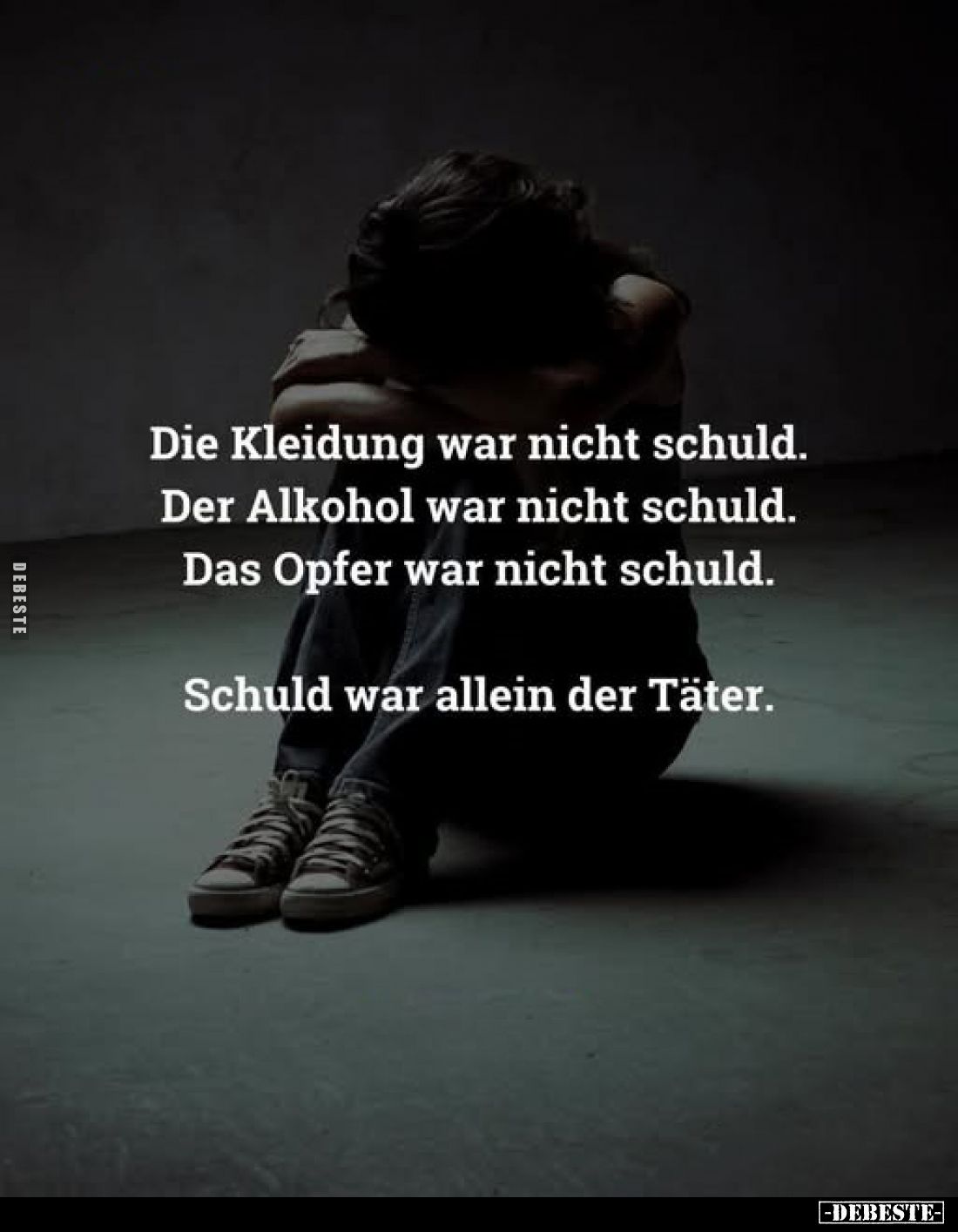 Die Kleidung war nicht schuld. Der Alkohol war nicht schuld.. - Lustige Bilder | DEBESTE.de