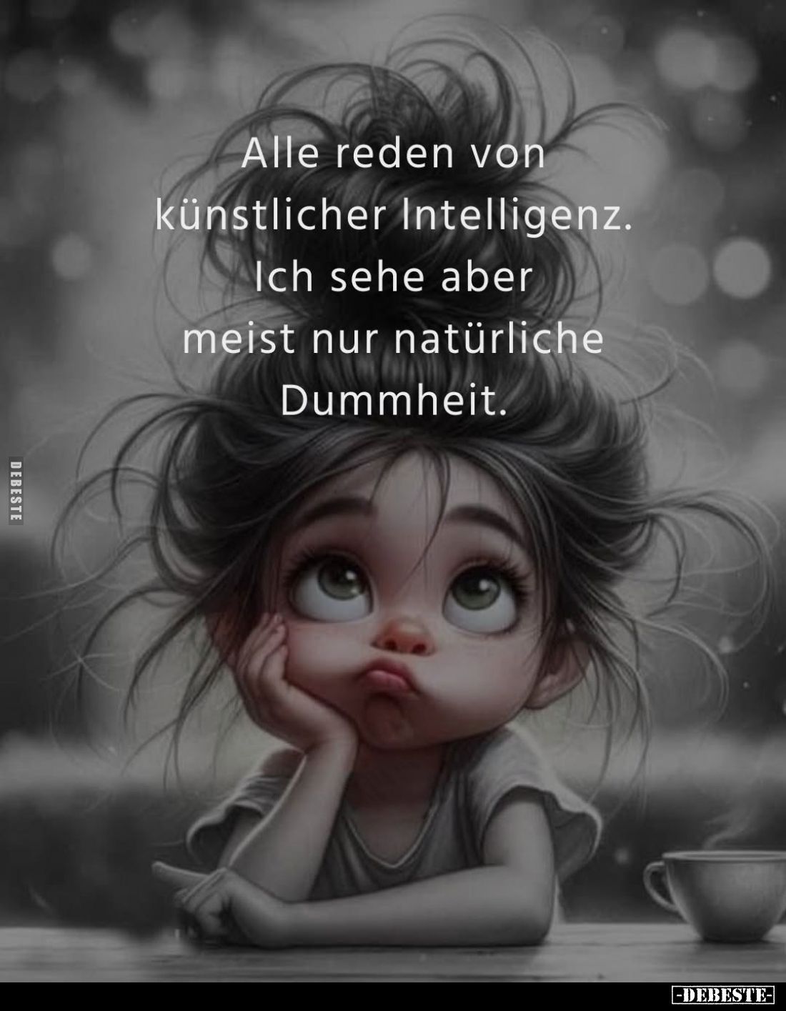 Alle reden von künstlicher Intelligenz.
Ich sehe aber meist nur natürliche Dummheit.