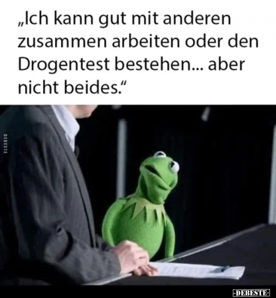 "Ich kann gut mit anderen zusammen arbeiten oder den.." - Lustige Bilder | DEBESTE.de